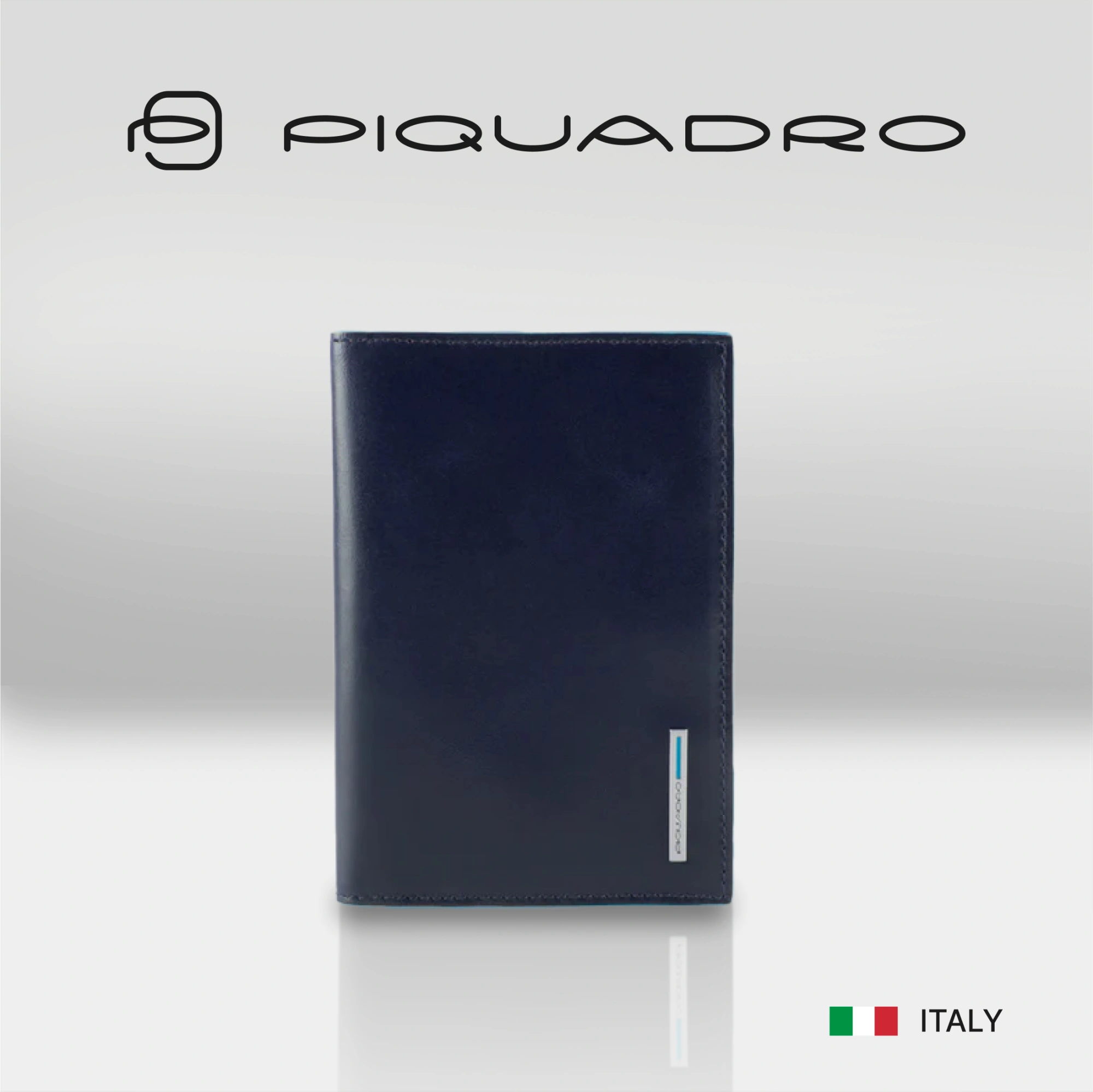 Обложка для паспорта Piquadro Blue Square синий, кожа натуральная (pp5255b2/blu2)