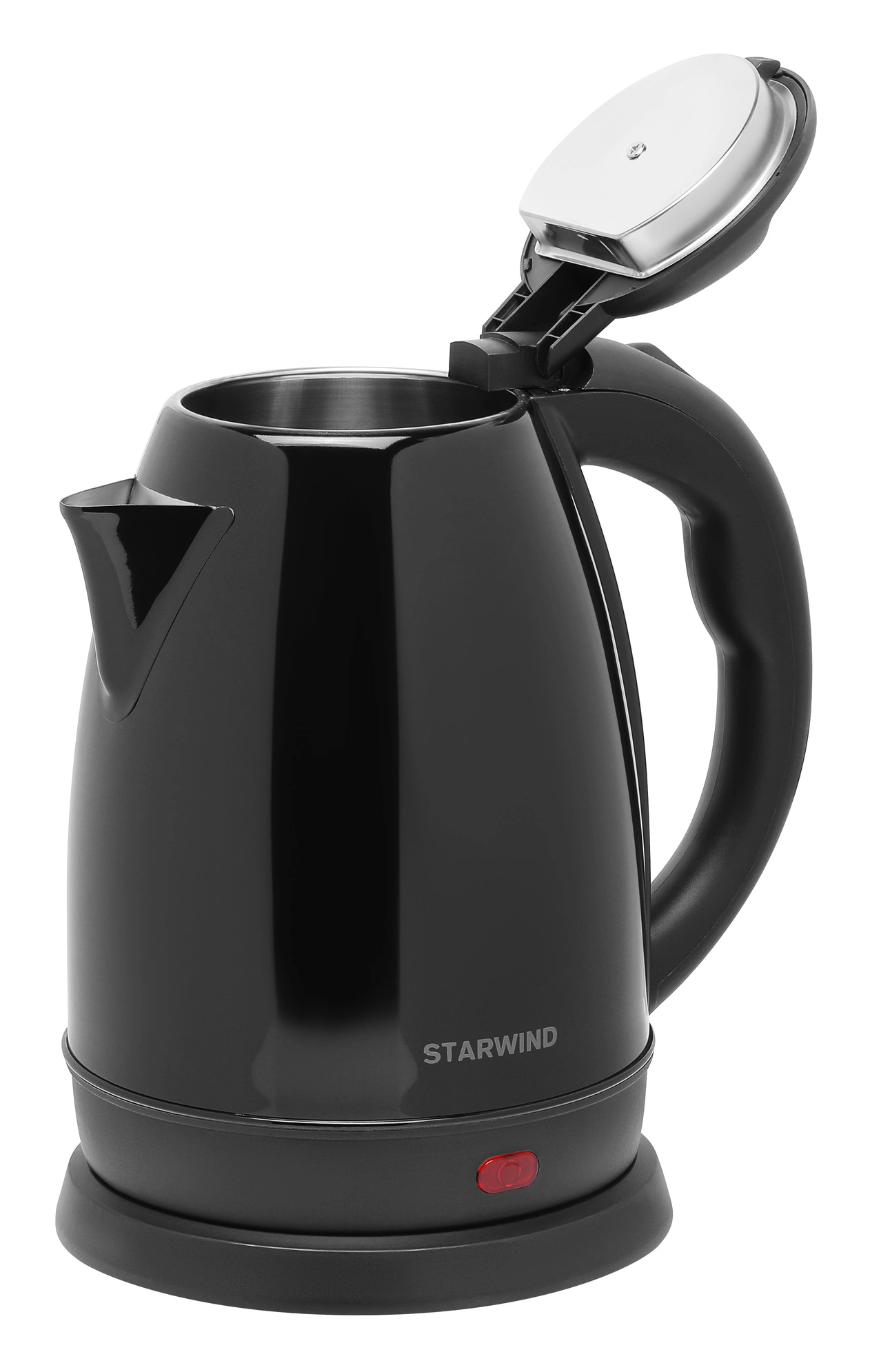 Чайник электрический Starwind SKS2050 черный, металл