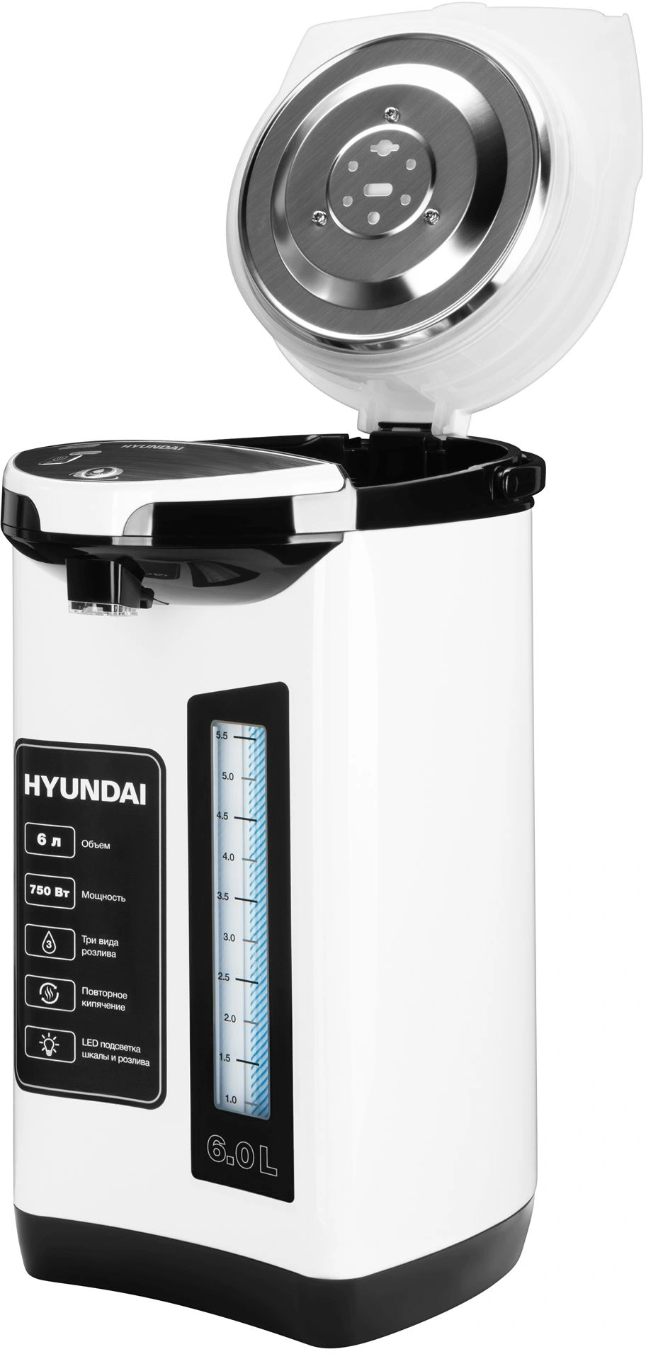 Термопот Hyundai HYTP-3850 белый/черный