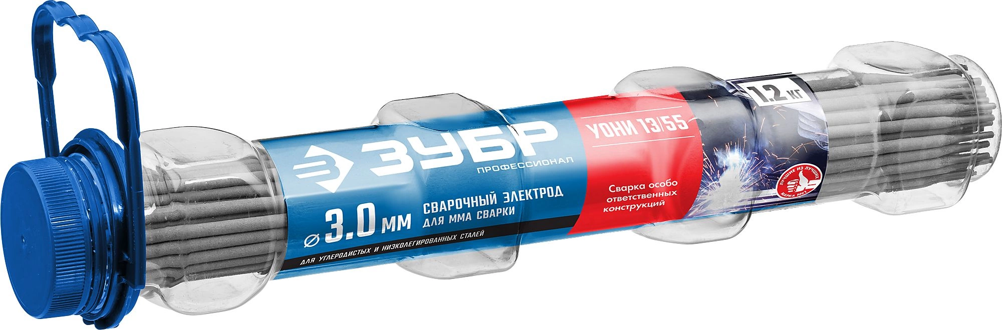 Электрод Зубр 40021-3.0 D3мм L350мм 1.2гр