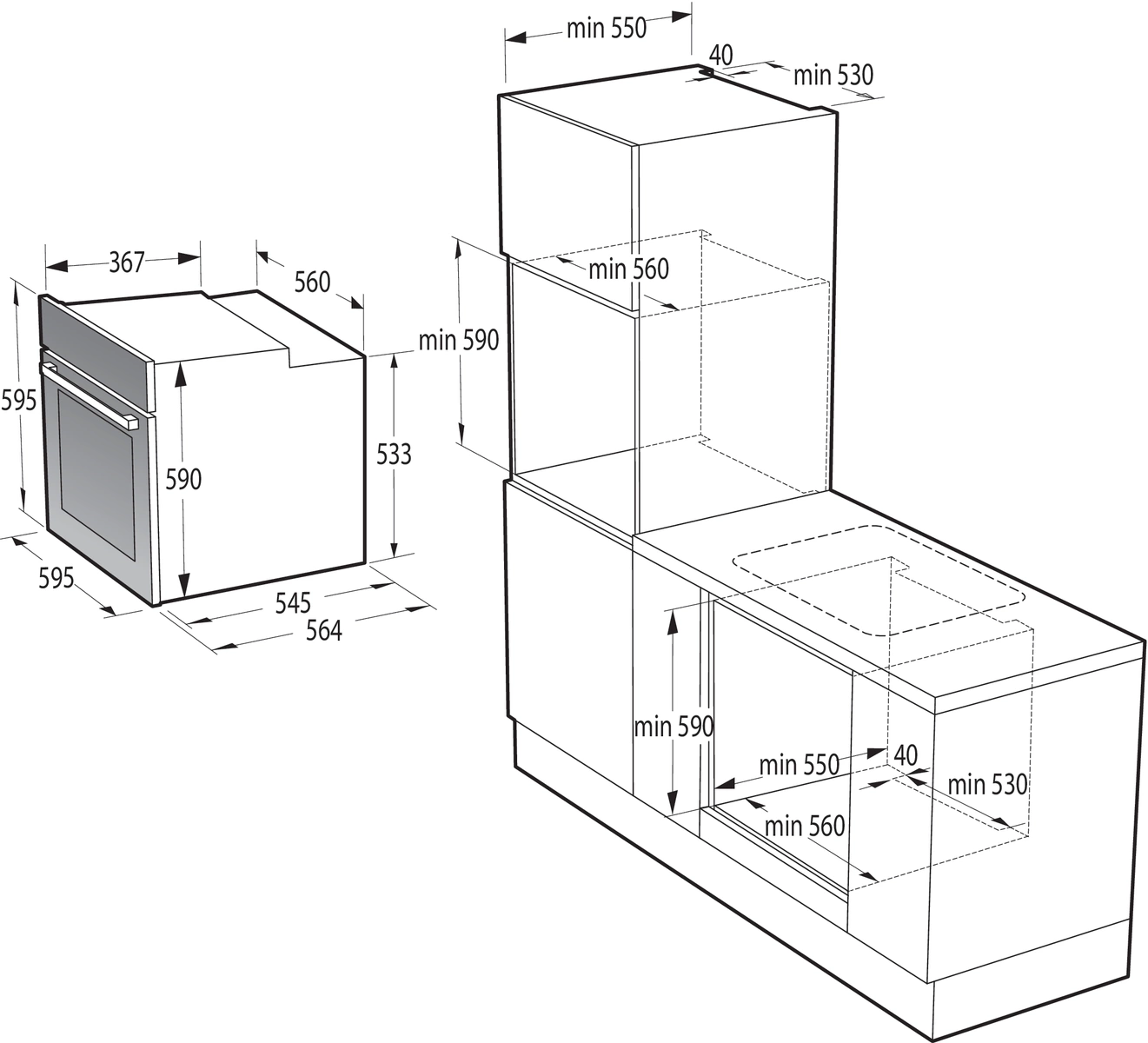 Духовой шкаф Gorenje BO6735E05B черный