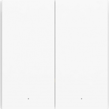 Умный выключатель Aqara Wireless Remote Switch H1 двухклавишный, белый (WRS-R02)