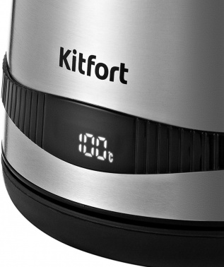 Чайник электрический Kitfort КТ-6121-5 серебристый, металл