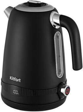 Чайник электрический Kitfort КТ-6121-1 черный, металл
