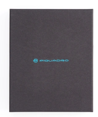 Обложка для документов Piquadro Blue Square черный, кожа натуральная (pp5246b2r/n)