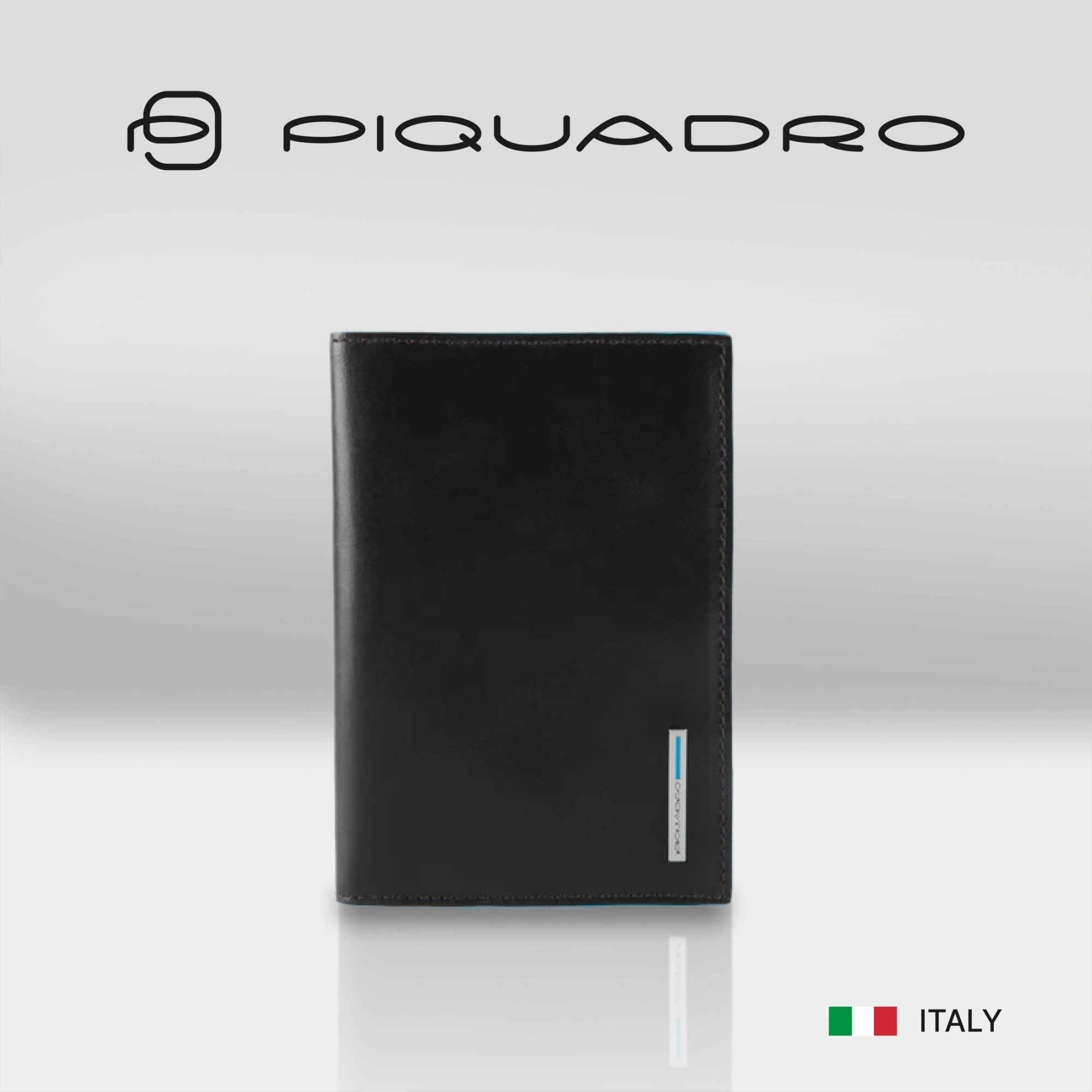 Обложка для документов Piquadro Blue Square черный, кожа натуральная (pp5256b2/n)