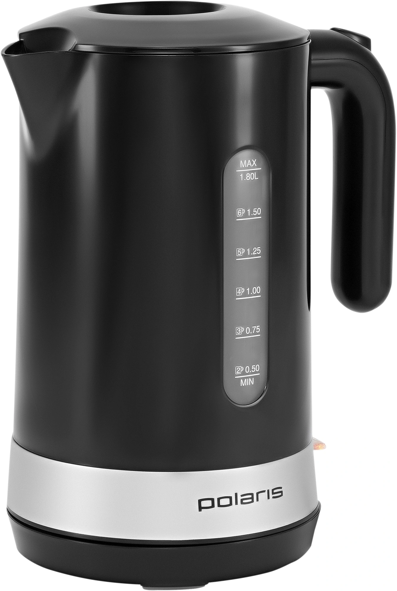 Чайник электрический Polaris PWK 1803C черный, пластик