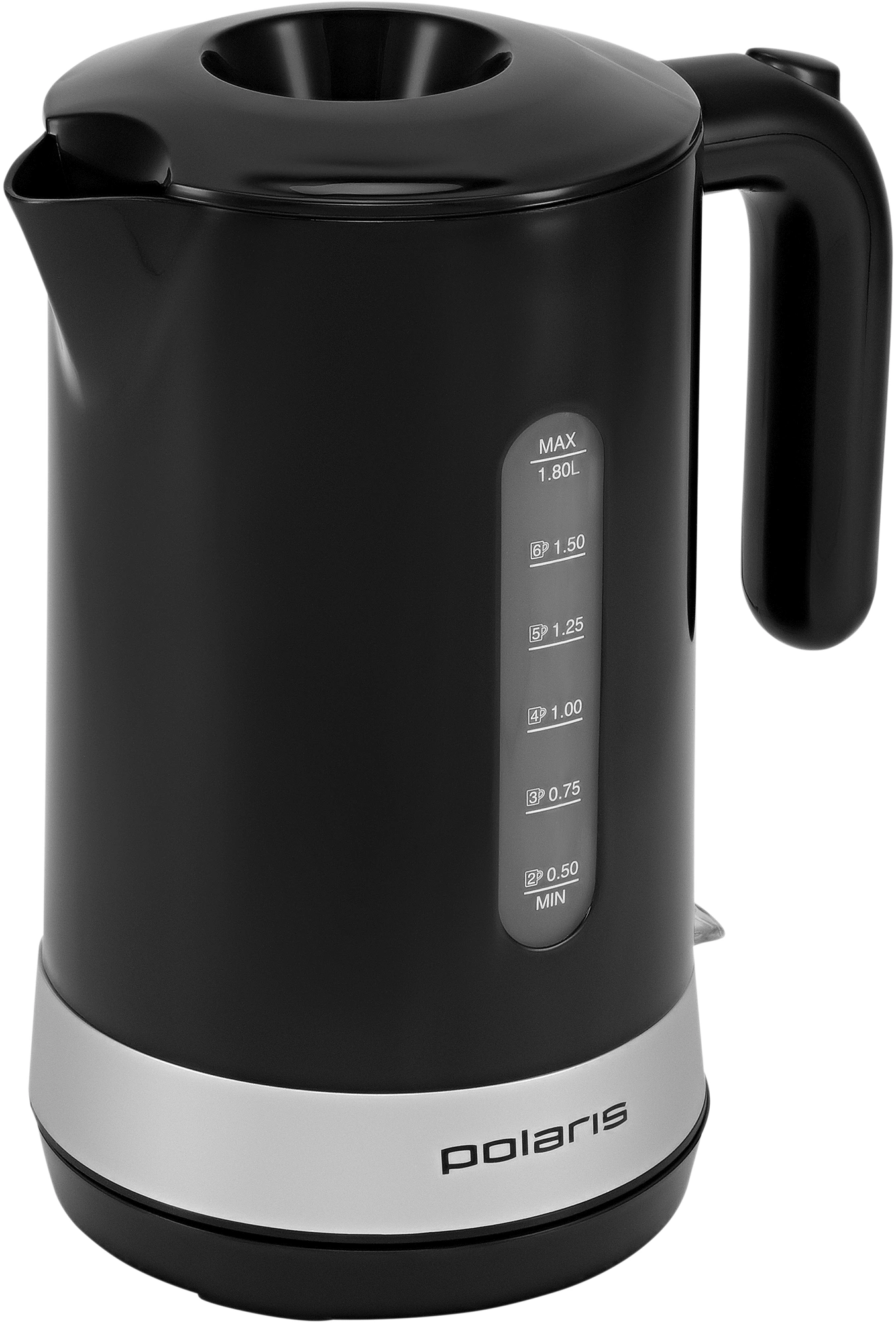 Чайник электрический Polaris PWK 1803C черный, пластик