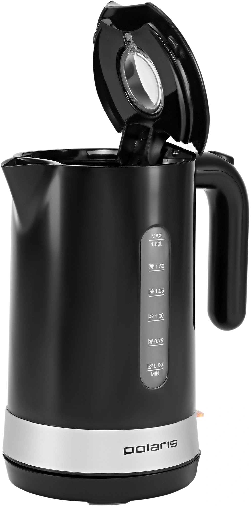 Чайник электрический Polaris PWK 1803C черный, пластик