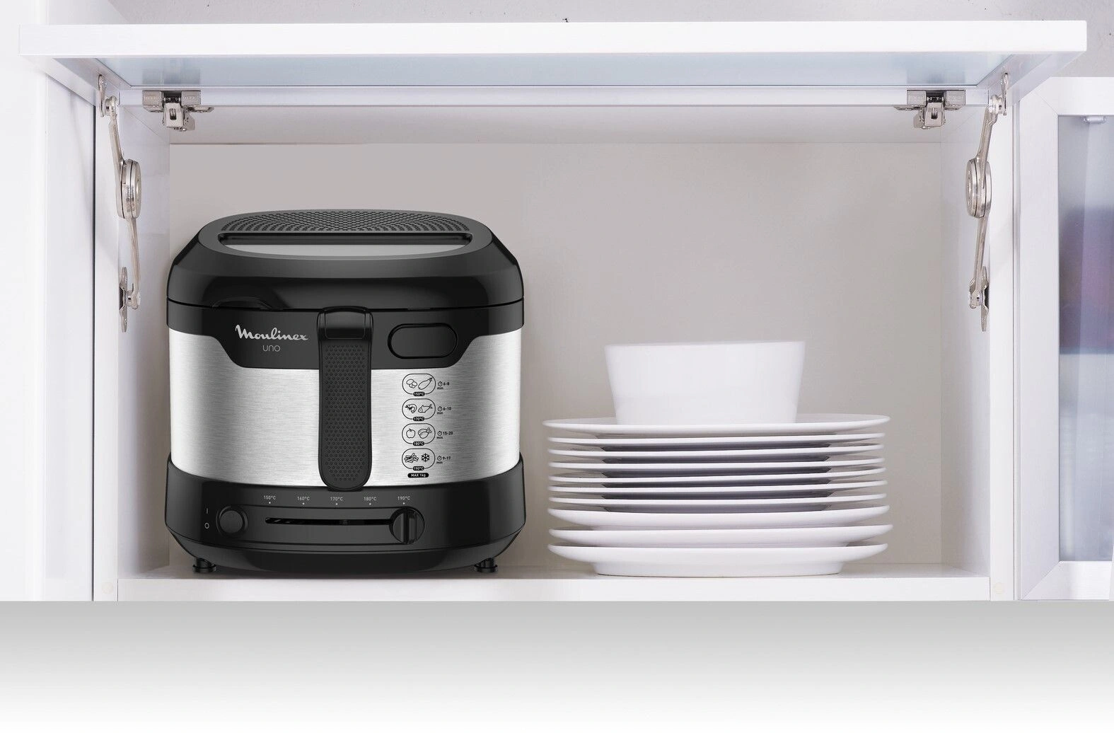 Фритюрница Moulinex AF215D10 серебристый/черный (7211003815)