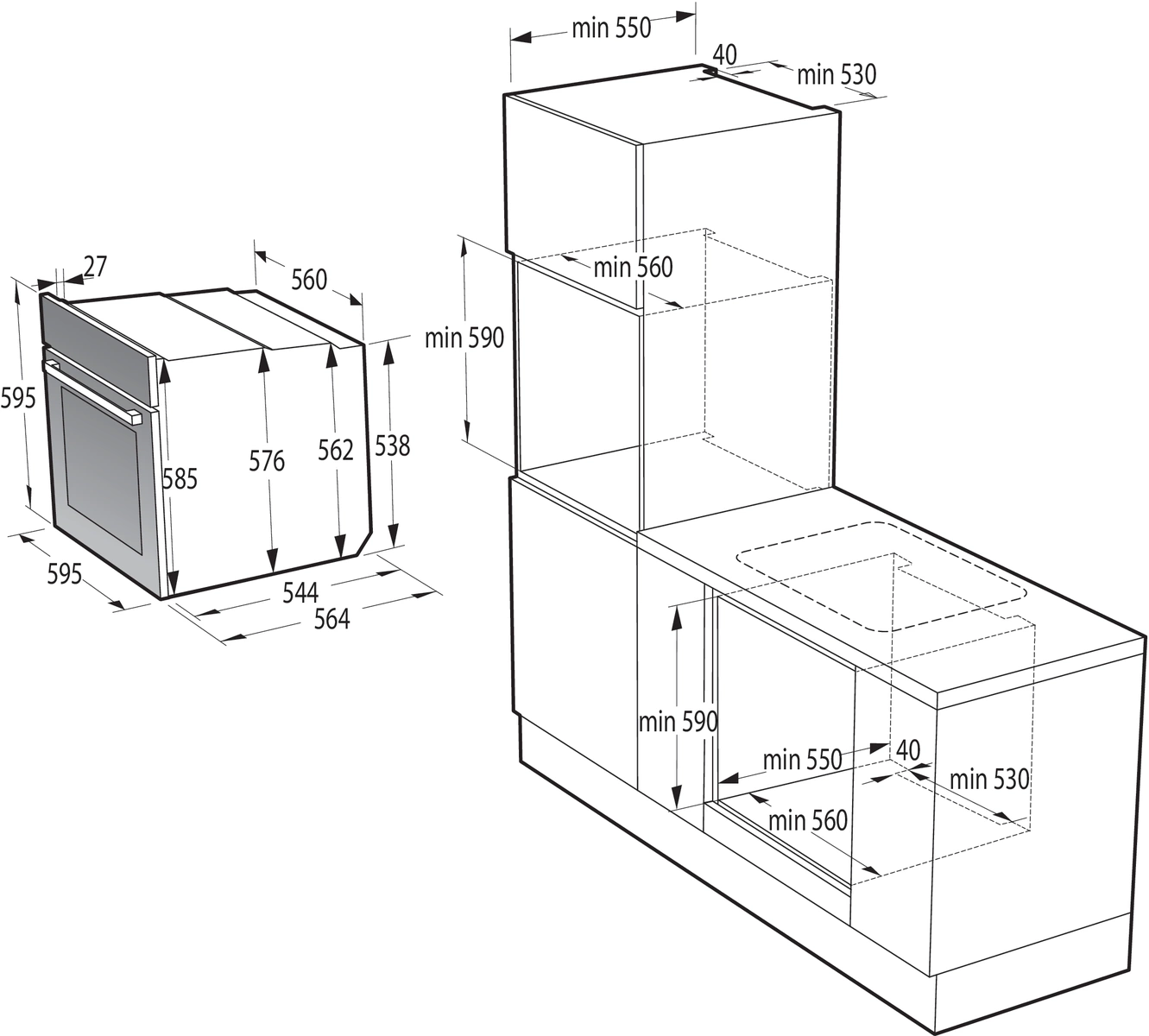Духовой шкаф Gorenje BOSX6737E09BG черный