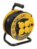 Удлинитель силовой IEK INDUSTRIAL PLUS, 30м, розеток 4шт, ток 16A, желтый (wkp15-16-04-30-44)