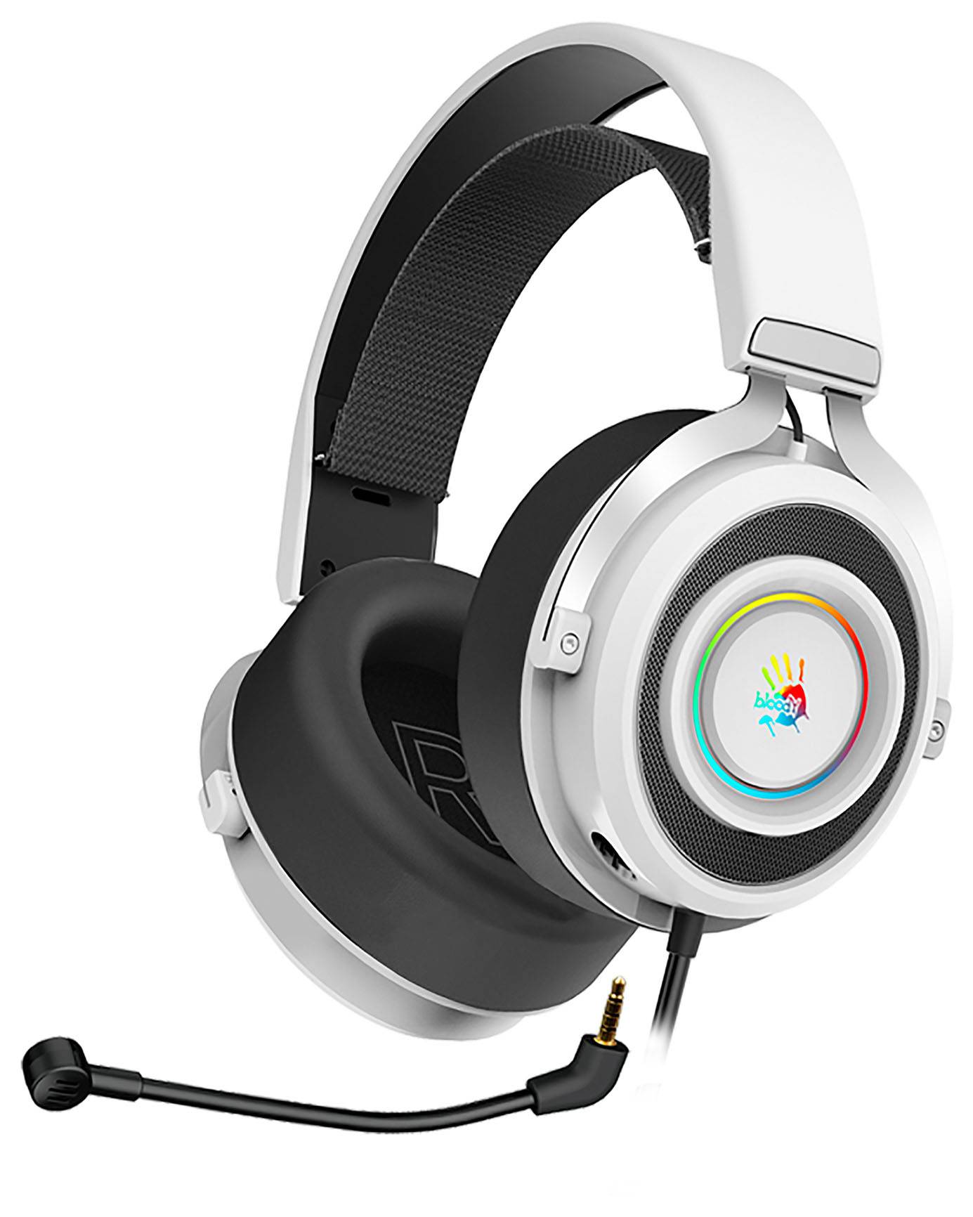 

Гарнитура игровая A4Tech Bloody G535, белый/черный (g535 (black+white) usb)