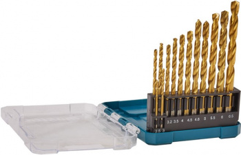 Набор сверл Makita D-72855 по металлу (13пред.) для дрелей