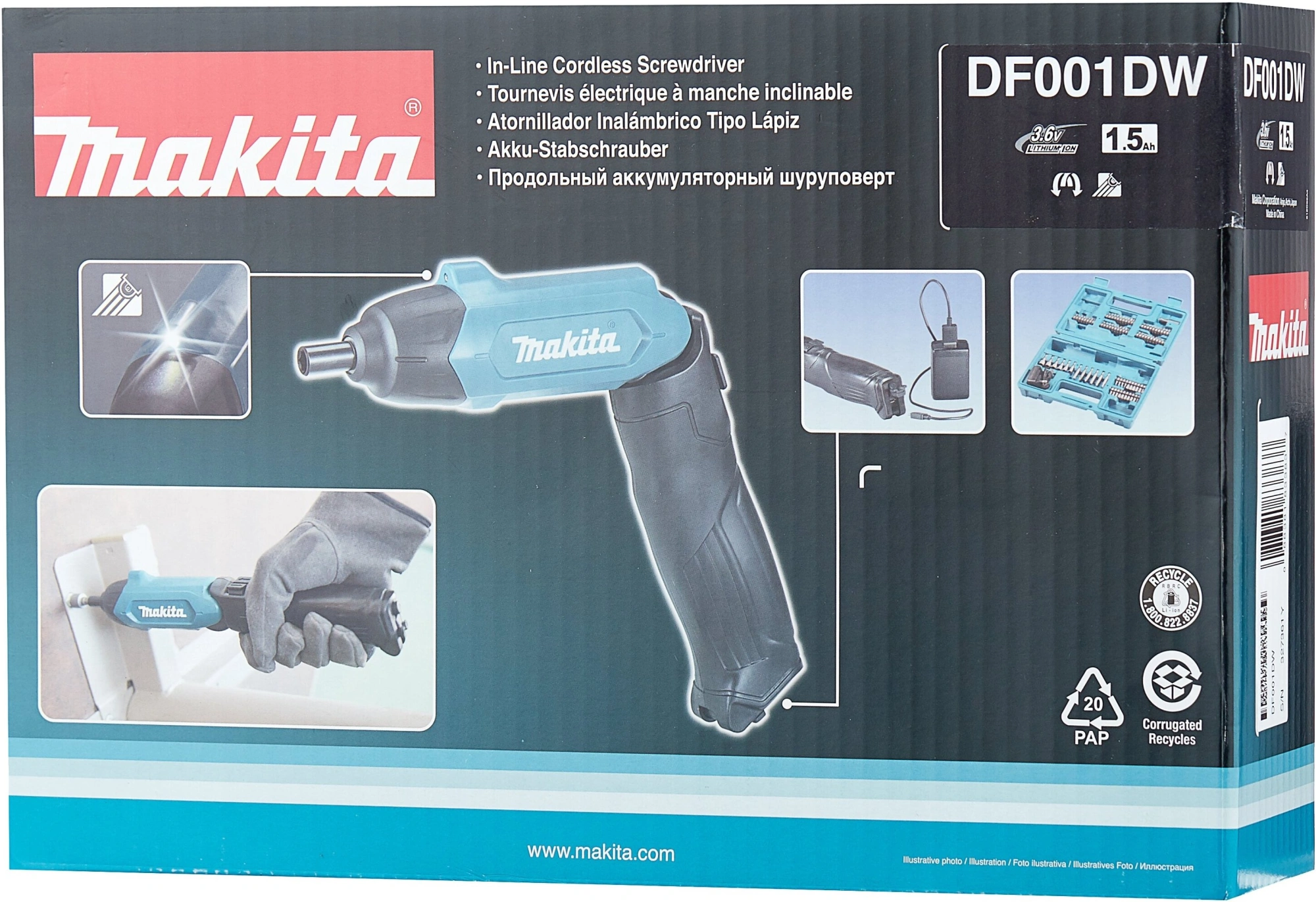 Аккумуляторная отвертка Makita DF001DW