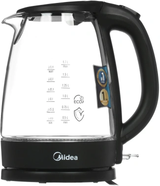Чайник электрический Midea MK-8015 черный, стекло