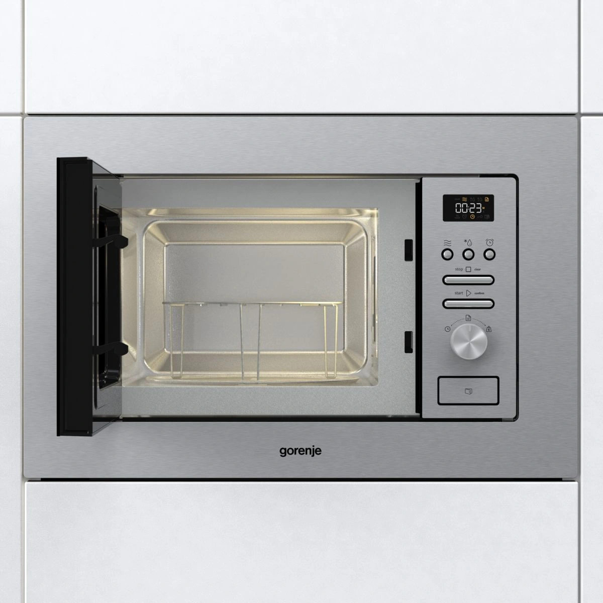 Встраиваемая микроволновая печь Gorenje BM201AG1X нержавеющая сталь
