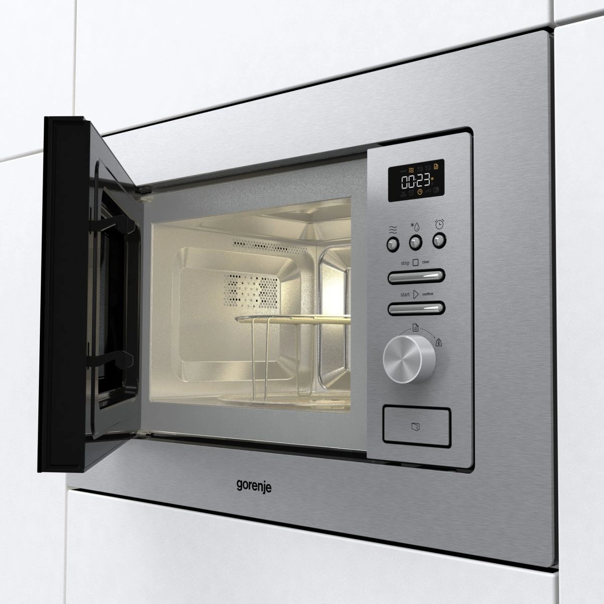 Встраиваемая микроволновая печь Gorenje BM201AG1X нержавеющая сталь