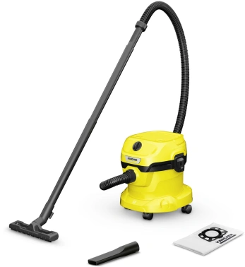 Строительный пылесос Karcher WD 2 Plus V-12/4/18 желтый (1.628-000.0)