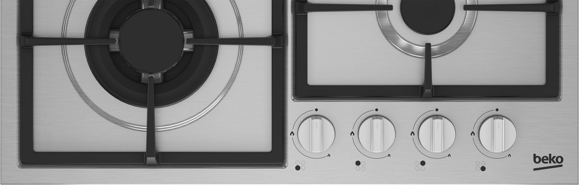 Газовая варочная поверхность Beko HIYG 64225 SXO нержавеющая сталь (8770253200)