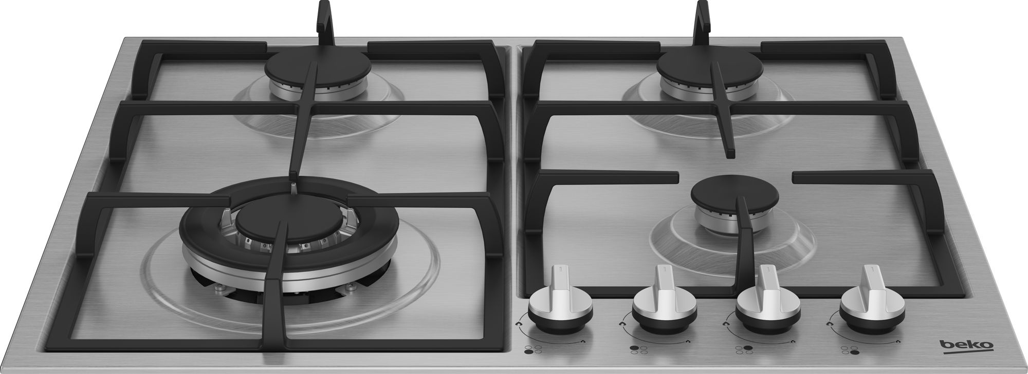 Газовая варочная поверхность Beko HIYG 64225 SXO нержавеющая сталь (8770253200)