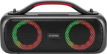 Колонка портативная Digma D-PS1531, 40Вт, черный/черный (sp1531b)
