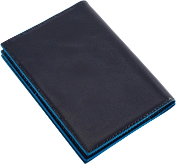 Обложка для документов Piquadro Blue Square синий, кожа натуральная (pp5246b2r/blu2)