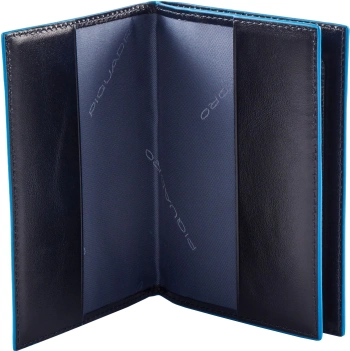 Обложка для документов Piquadro Blue Square синий, кожа натуральная (pp5246b2r/blu2)