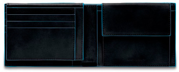 Кошелек мужской Piquadro Blue Square черный, кожа натуральная (pu1392b2r/n)