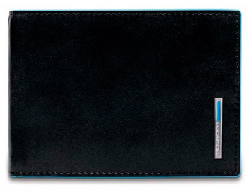 Кошелек мужской Piquadro Blue Square черный, кожа натуральная (pu1392b2r/n)