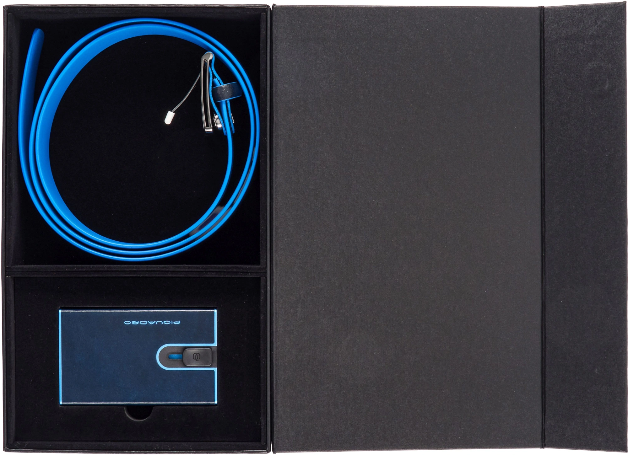 Набор подарочный мужской Piquadro Blue Square синий (cubox15b2r/blu2)