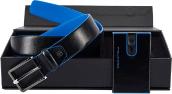 Набор подарочный мужской Piquadro Blue Square черный (cubox15b2r/n)