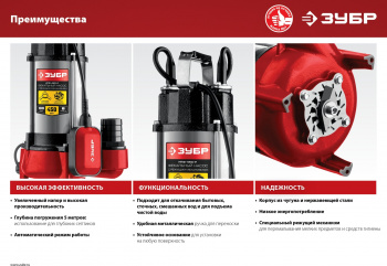 Насос Зубр НПФ-450-Р
