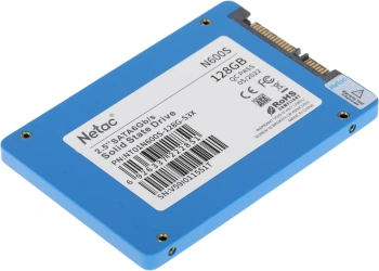 Твердотельный накопитель Netac N600S 128ГБ, 2.5", SATA-III, SATA NT01N600S-128G-S3X