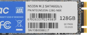 Твердотельный накопитель Netac N535N 128ГБ, M.2 2280, SATA-III, M.2 NT01N535N-128G-N8X