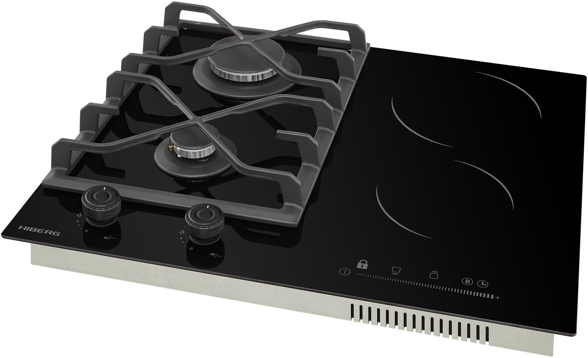 Газовая варочная поверхность Hiberg VM 6021 B черный