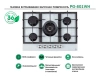 Газовая варочная поверхность MBS PG-801WH стекло белое