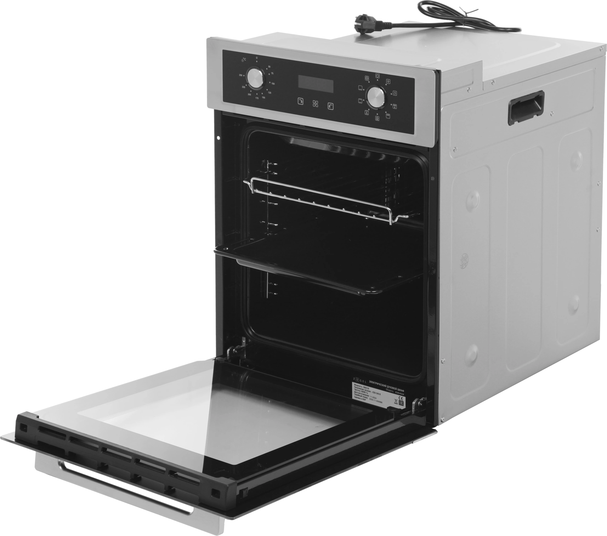 Духовой шкаф Zugel ZOE452X нержавеющая сталь