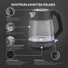 Чайник электрический Polaris PWK 1760CGL серый/черный, стекло