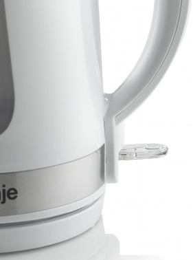 Чайник электрический Gorenje K17WE белый/серебристый, металл