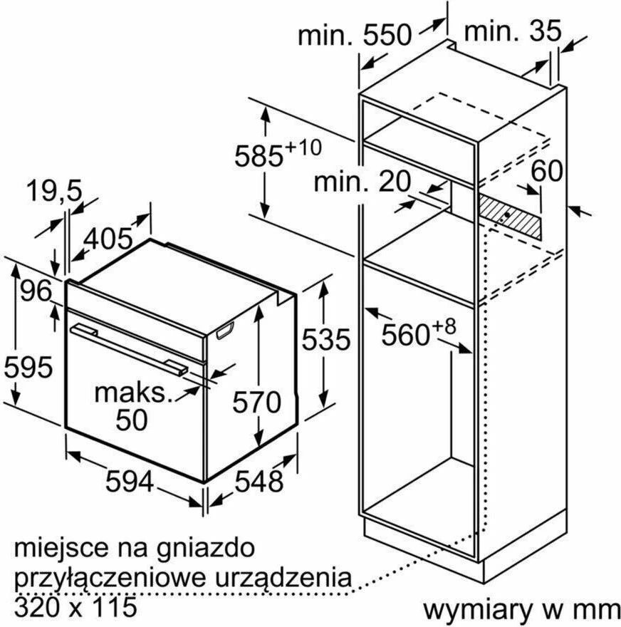 Духовой шкаф Bosch Serie 4 HBA534EB0 черный