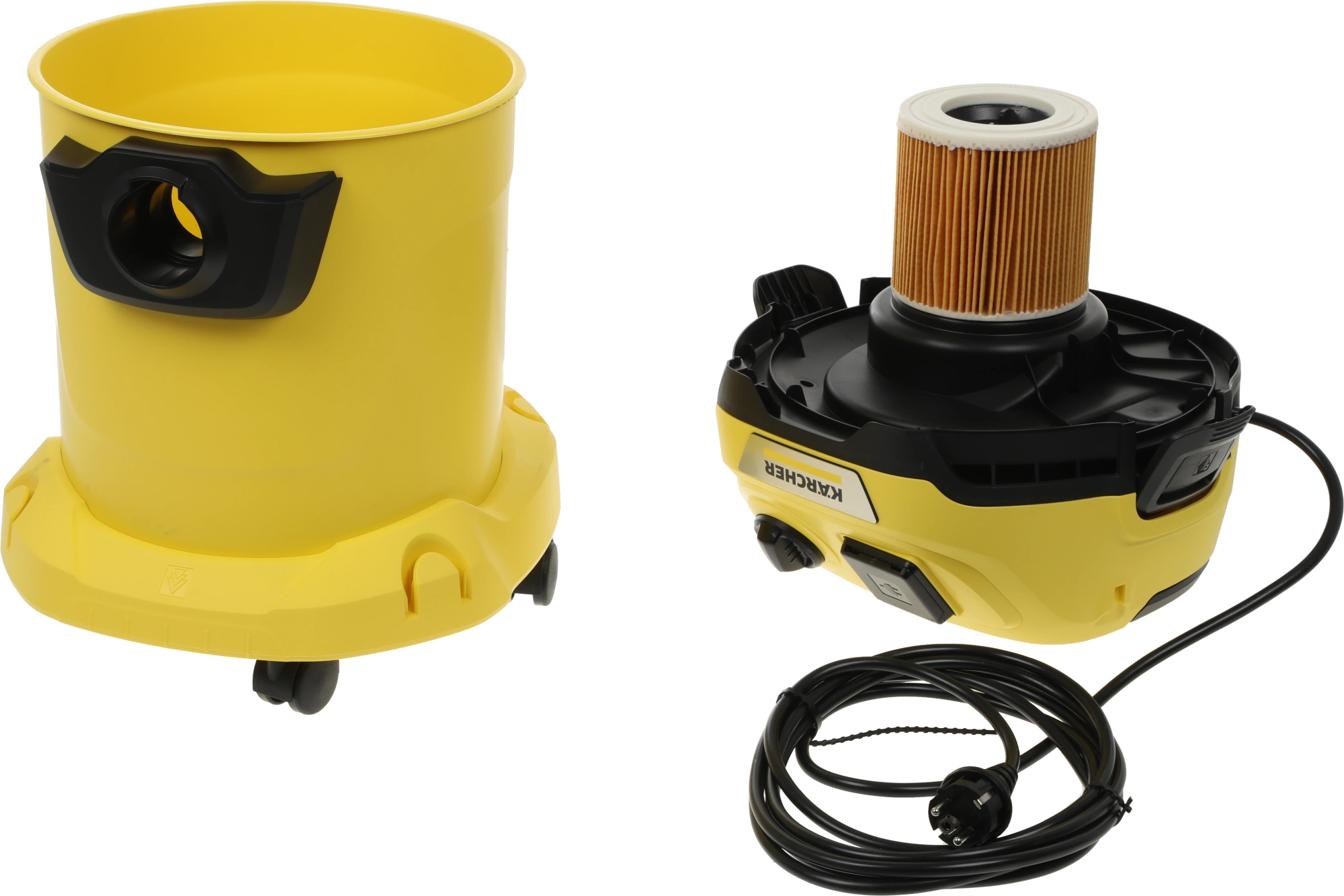 Строительный пылесос Karcher WD 3 P V-17/4/20 Workshop желтый (1.628-175.0)
