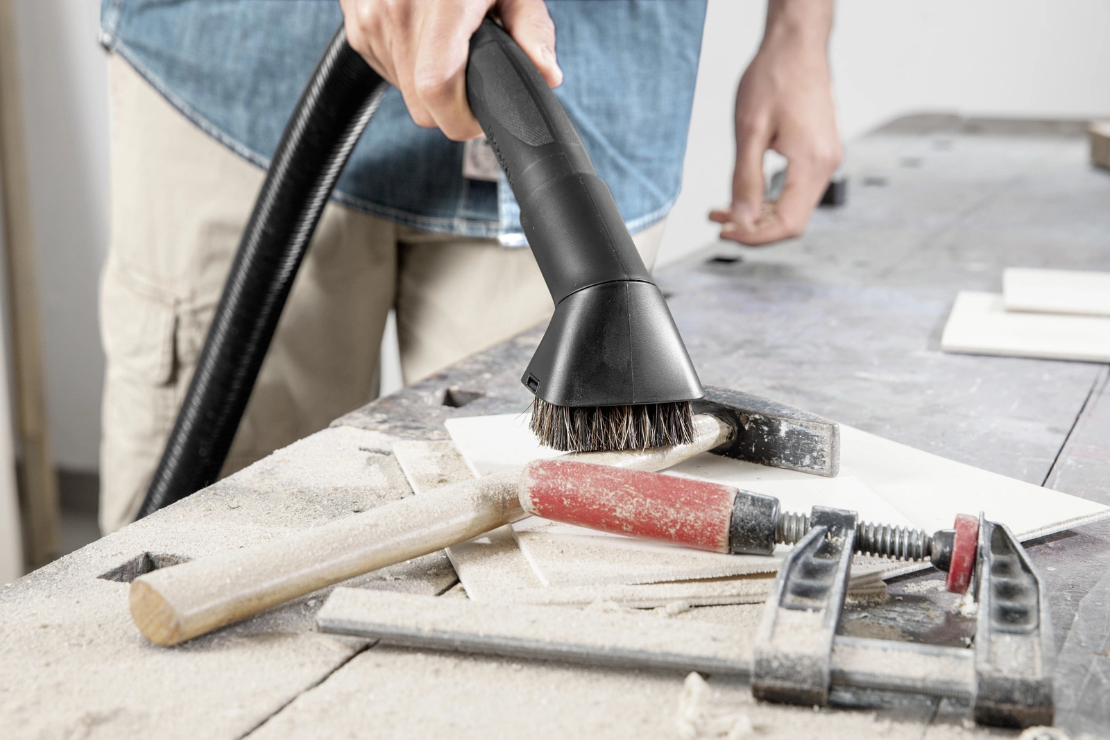 Строительный пылесос Karcher WD 3 P V-17/4/20 Workshop желтый (1.628-175.0)