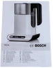 Чайник электрический Bosch TWK8611P белый/серебристый, пластик