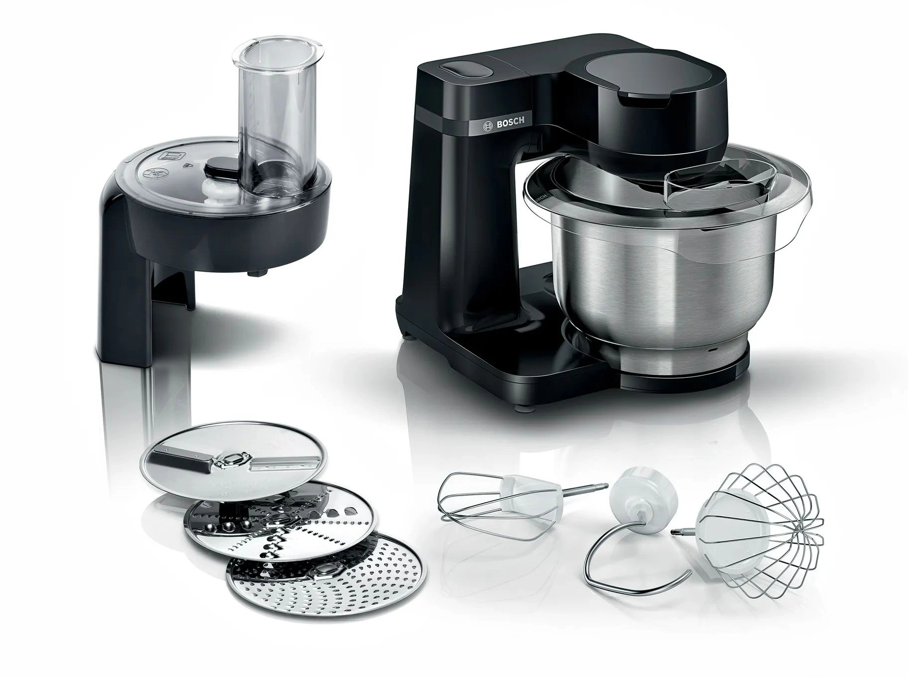 Кухонная машина Bosch Mum Serie 2 MUMS2EB01 черный/серебристый