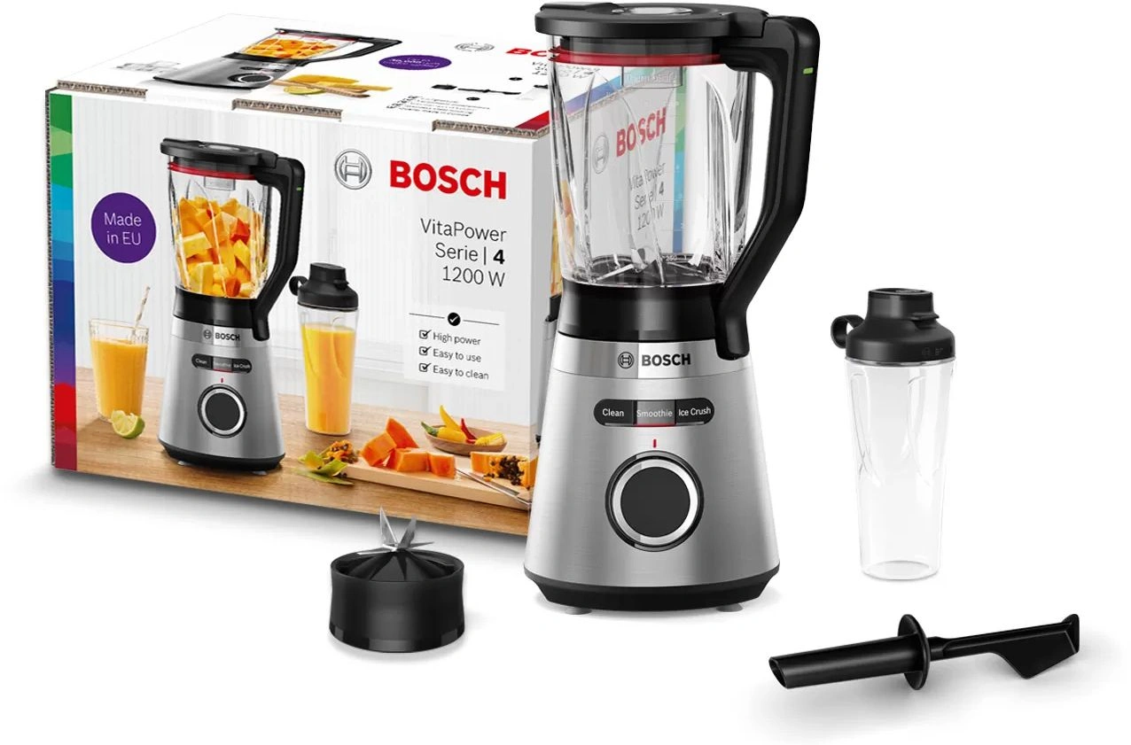 Блендер стационарный Bosch MMB6384M черный/нержавеющая сталь