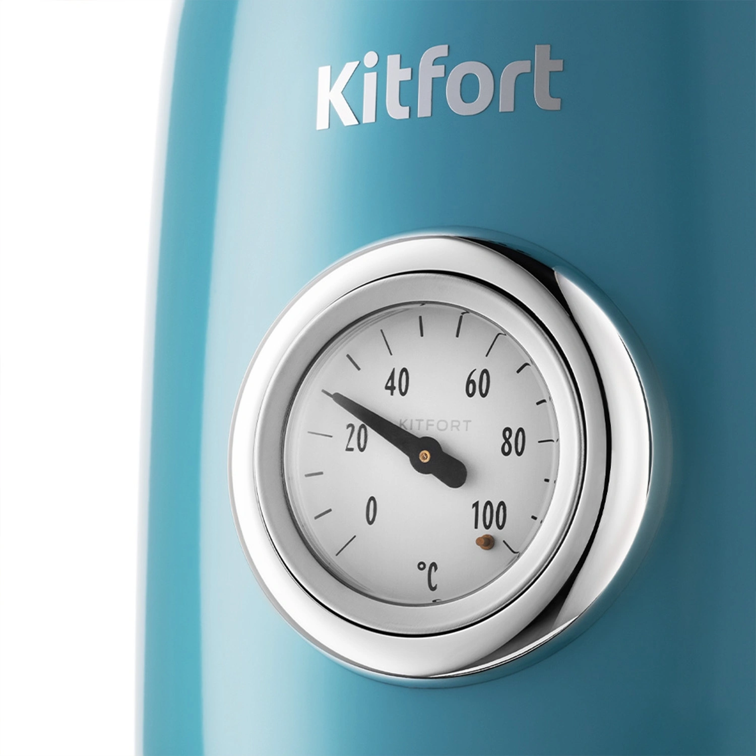 Чайник электрический Kitfort КТ-6147-2 бирюзовый, металл