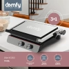 Электрогриль Domfy Metal DSM-EG502 черный/серебристый