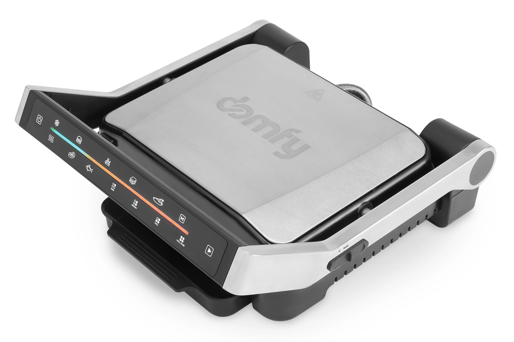 Электрогриль Domfy Metal DSM-EG703 серебристый/черный