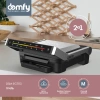 Электрогриль Domfy Metal DSM-EG703 серебристый/черный